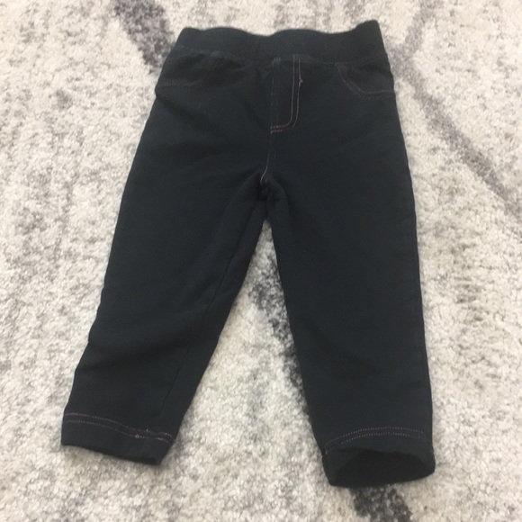 ⚡️$4 FLASH SALE⚡️ Black Jeggings Baby Girl 18-24 - Picture 1 of 6